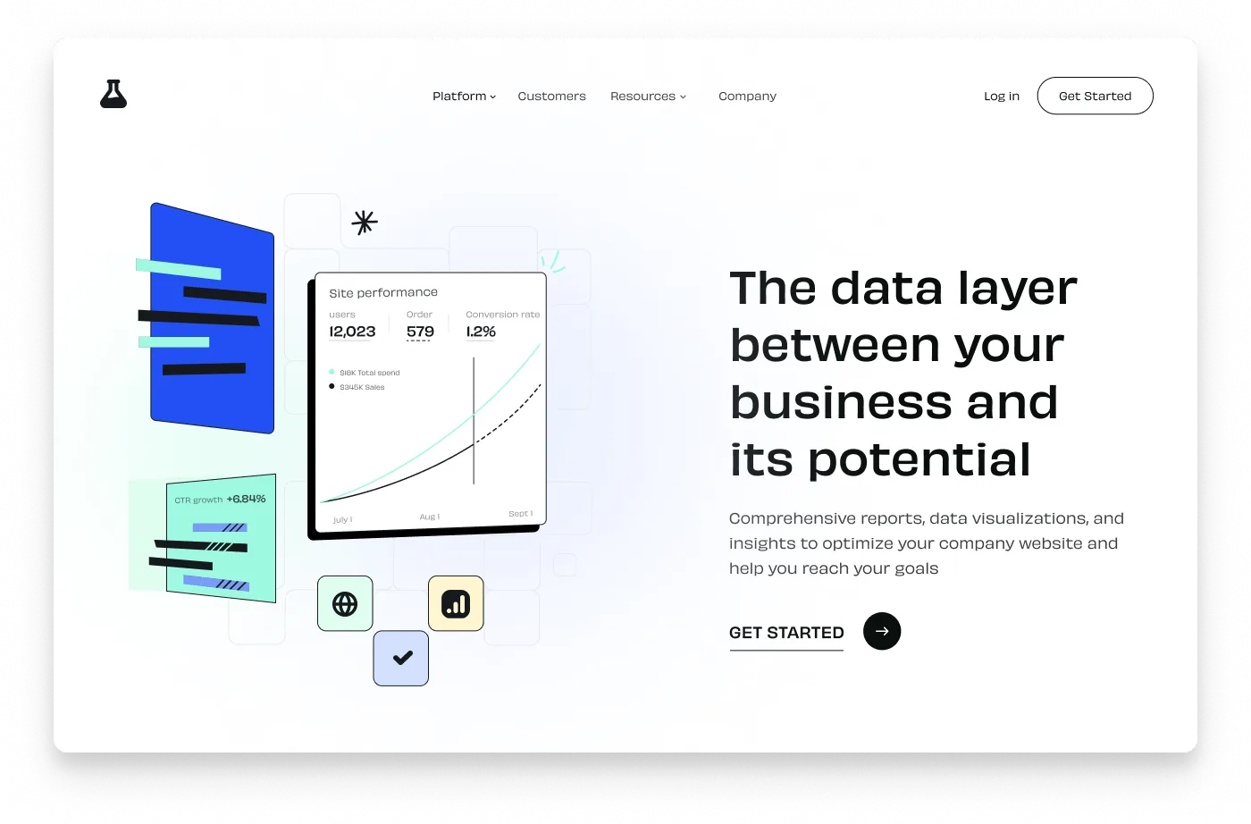 Company website illustration