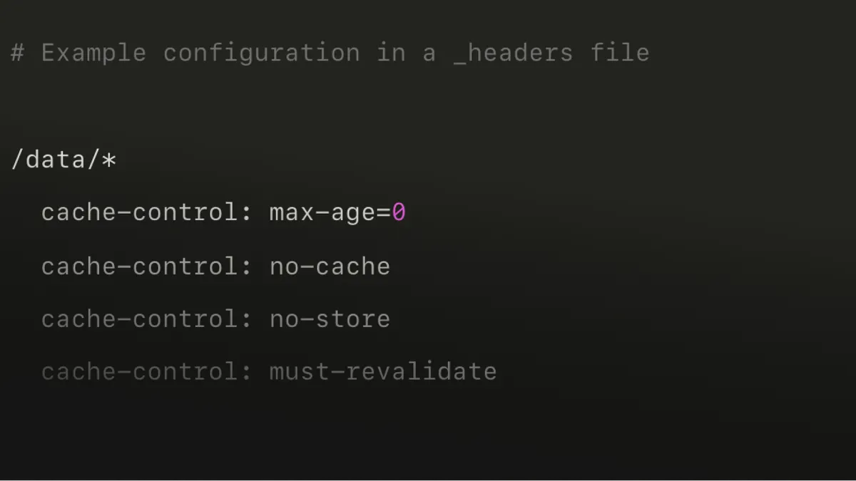 Custom headers config file