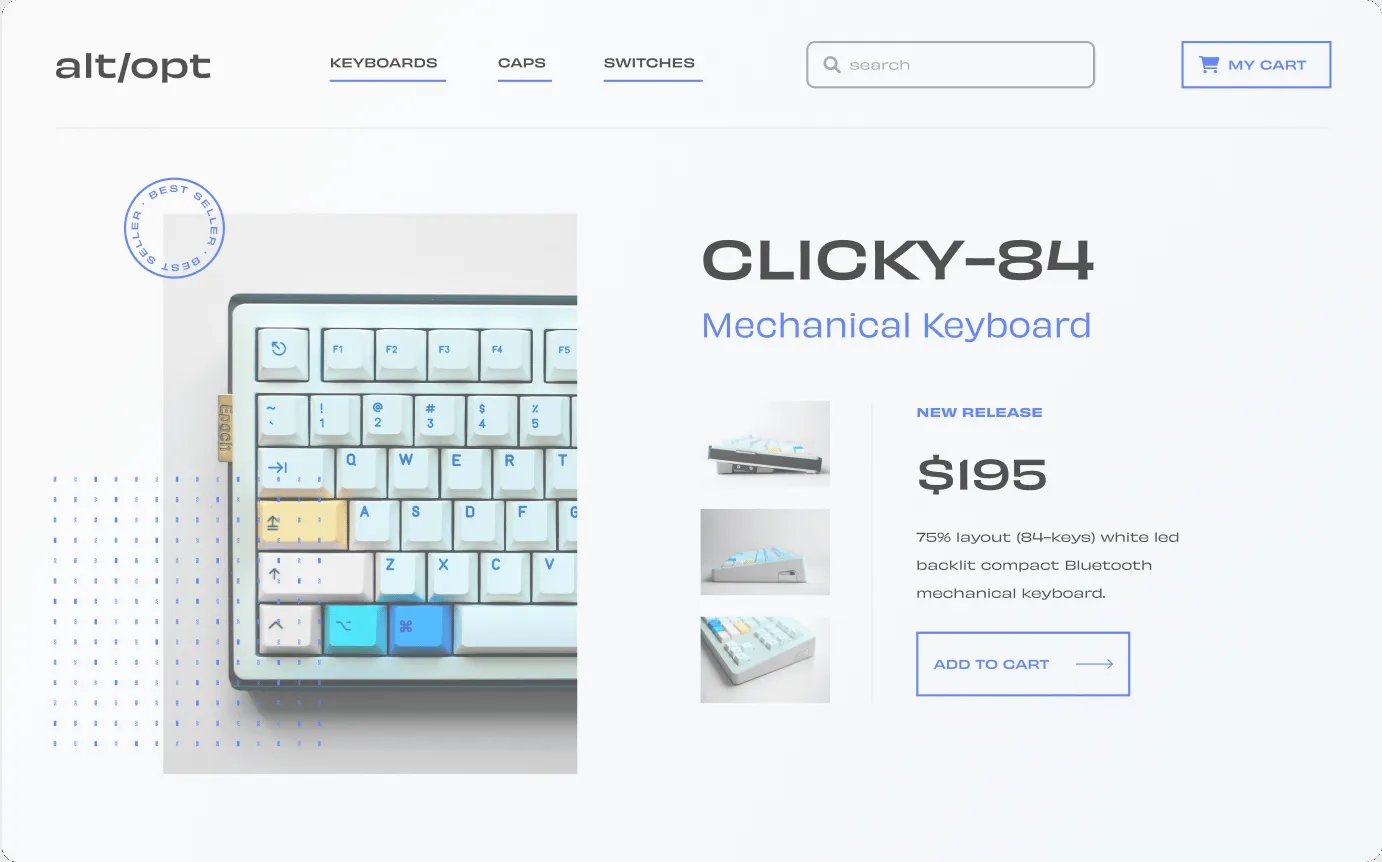 E-commerce website illustration