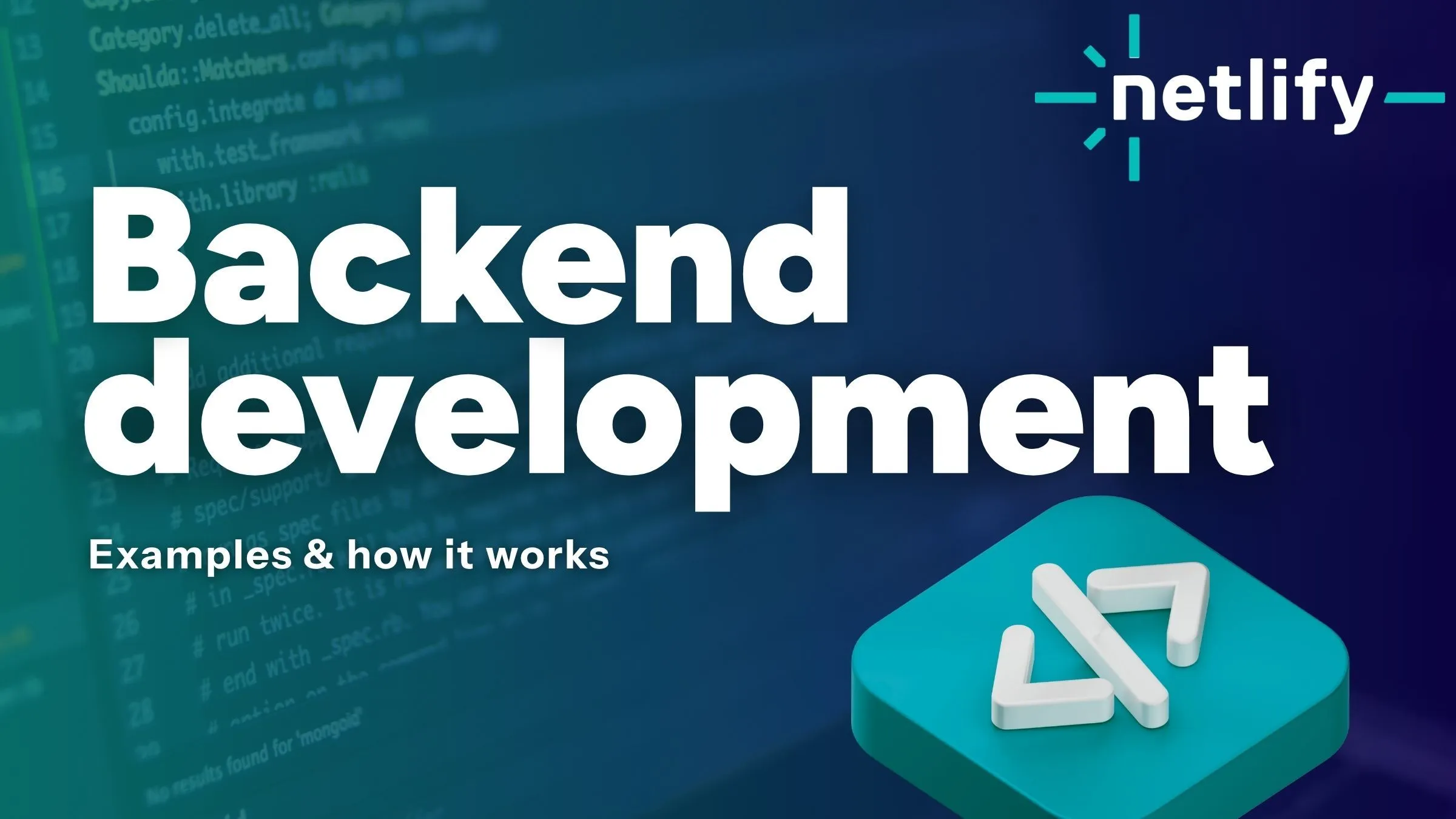 What is backend development?