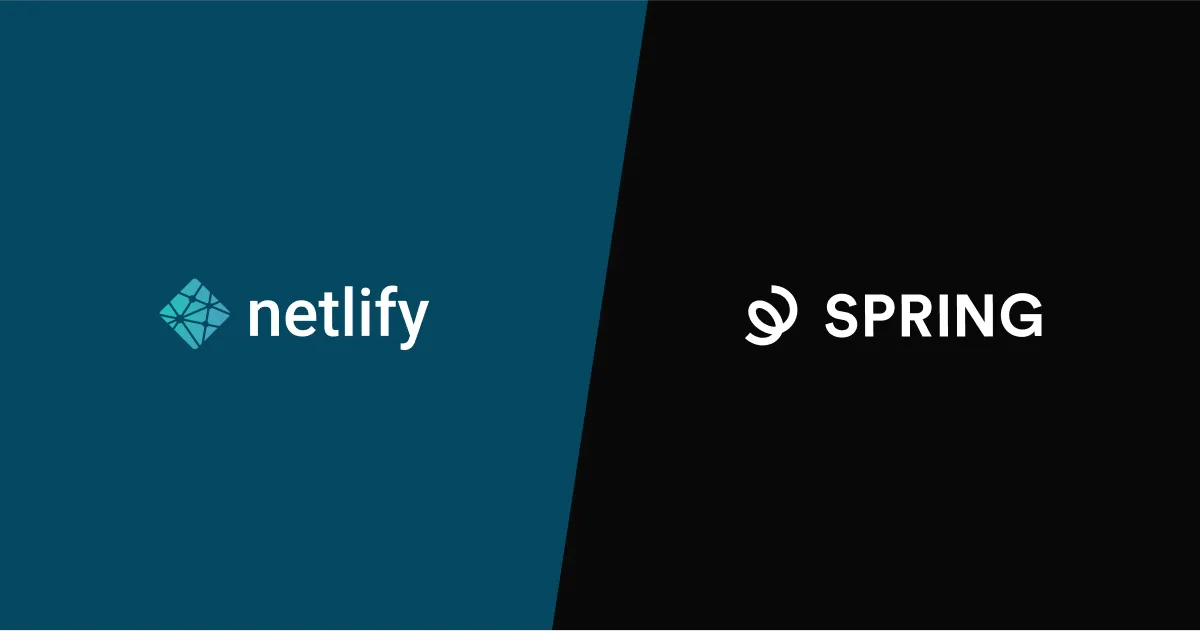 Netlify and Spring
