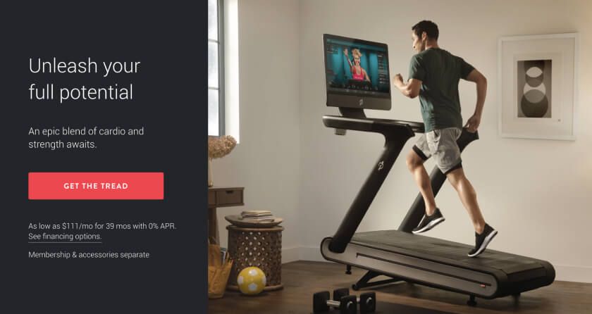 Peloton web preview