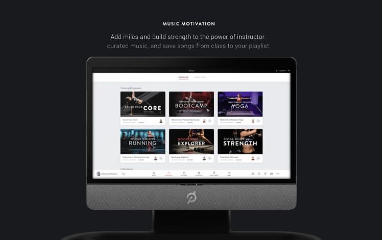 Peloton web preview