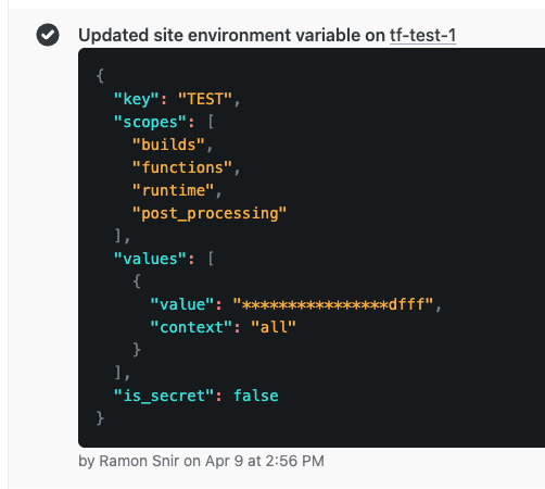 Audit log improvments in Netlify UI