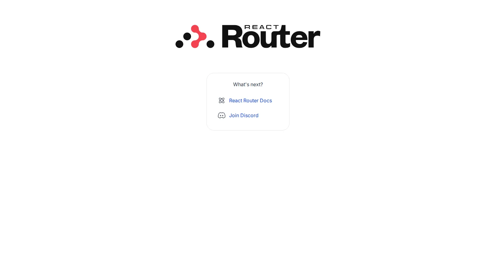 Preview of React Router Starter