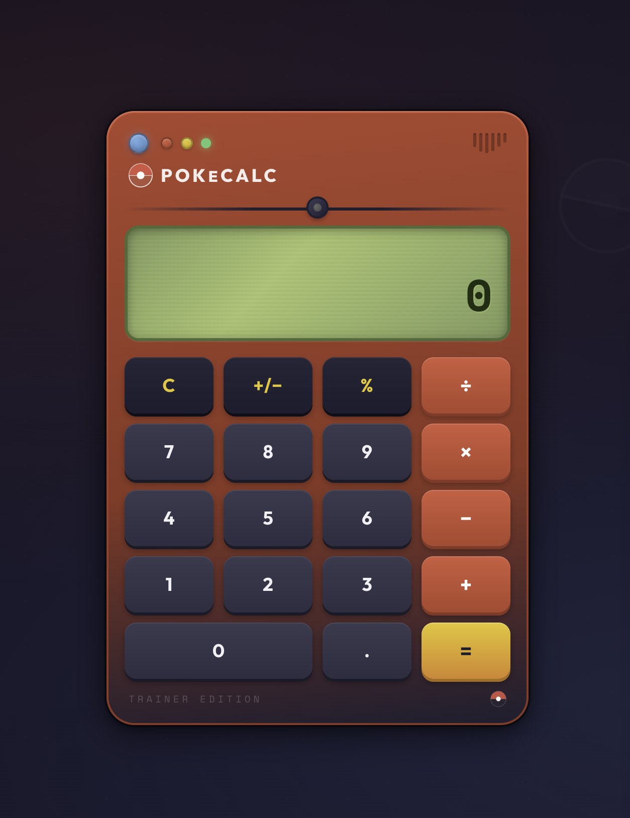 Calculator with frontend-design skill