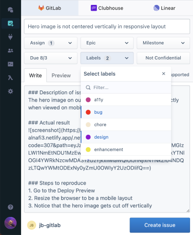 How to sync comments between Netlify and GitLab