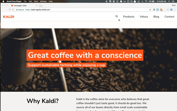 kaldi search example site